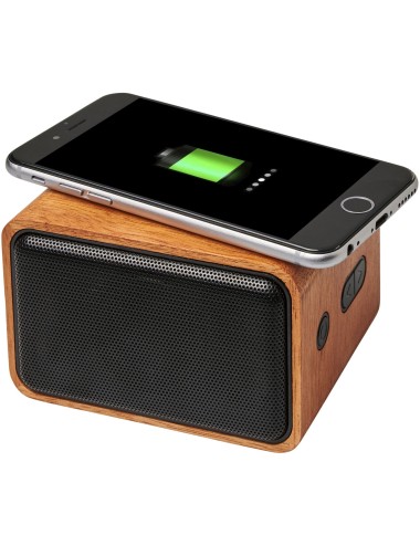 Enceinte Wooden avec chargeur à induction