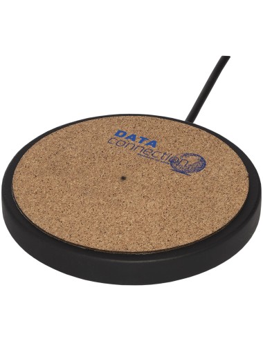 Tapis de charge sans fil Kivi de 10 W en calcaire/liège