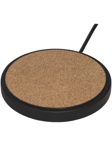 Tapis de charge sans fil Kivi de 10 W en calcaire/liège