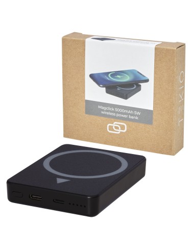 Batterie de secours Magclick magnétique, à induction, 5 000 mAh, 5 W