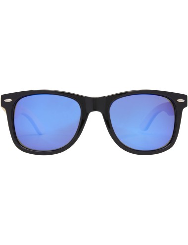 Lunettes de soleil polarisées miroir Taiyō en rPET/bambou dans coffret cadeau