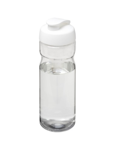 Bouteille de sport de 650ml H2O Active® Base Pure à couvercle rabattable