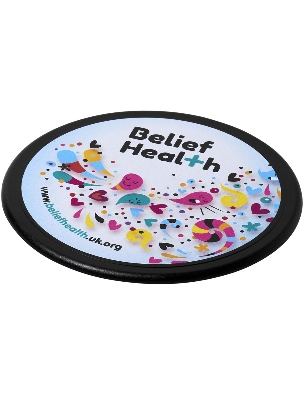 Sous-verre rond Terran 100 % plastique recyclé