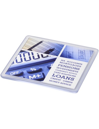 Sous-verre carré Ellison plastique avec insertion de papier