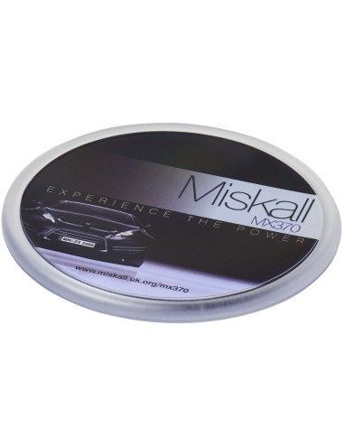 Sous-verre rond Ellison plastique avec insertion de papier