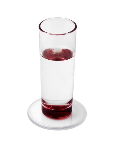 Sous-verre rond Ellison plastique avec insertion de papier