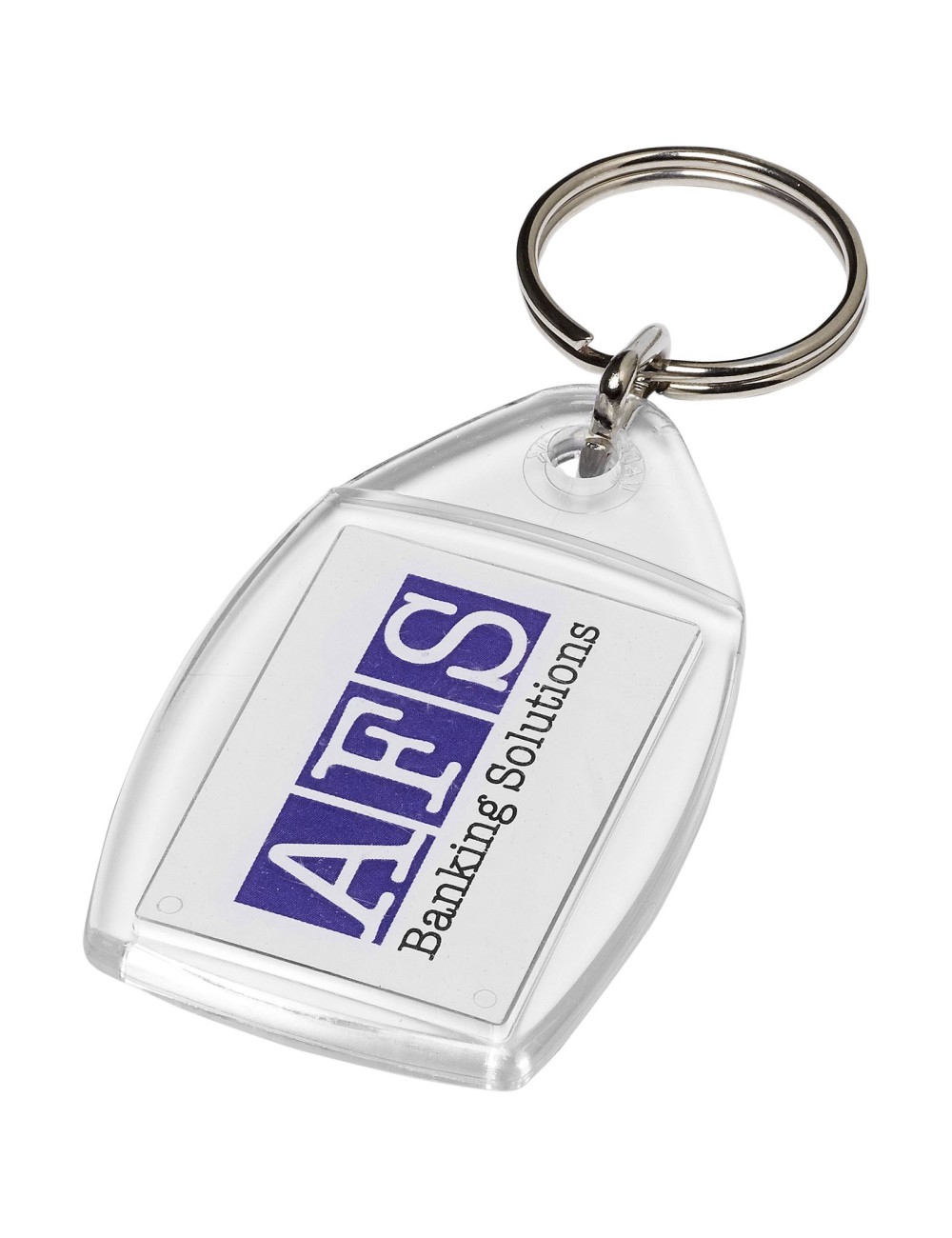 Porte-clés plastique avec attache en plastique Rhombus