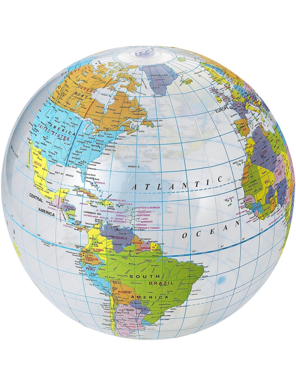 Ballon de plage transparent Globe