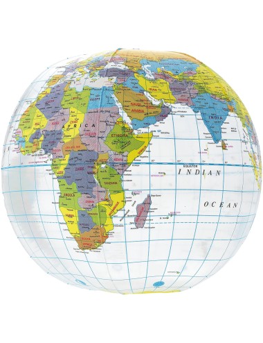 Ballon de plage transparent Globe