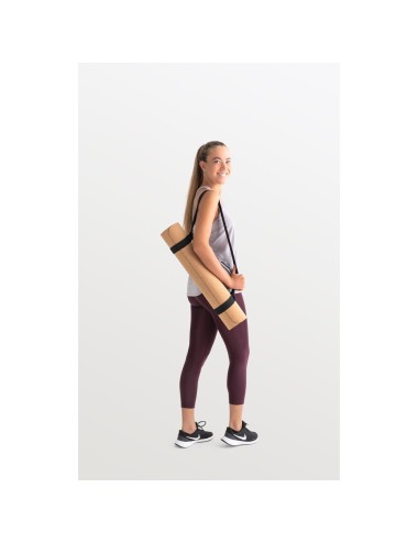 Tapis de yoga en liège et TPE, jusqu'à 3.7mm d'épaisseur. Inclus une poignée pour le transport mais aussi pour l'exercice, ainsi