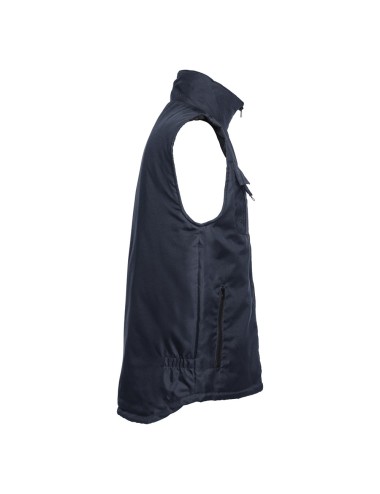 Gilet de travail pour homme rembourré, avec doublure, en 100% polyester oxford avec un revêtement acrylique (170 g/m²) et intéri