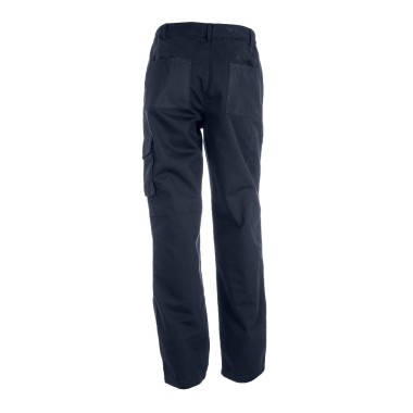 Pantalon pour homme en 98% coton et 2% élasthanne : 240 g/m². Contient 6 poches : 2 poches latérales avec fermeture éclair, 2 po