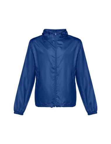 Coupe-vent pour enfant (unisexe) en taffetas 100% polyester (65 g/m²). Contient une capuche avec des bouchons de serrage et une 