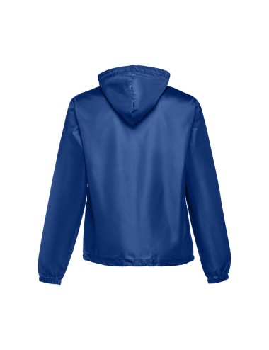 Coupe-vent pour enfant (unisexe) en taffetas 100% polyester (65 g/m²). Contient une capuche avec des bouchons de serrage et une 