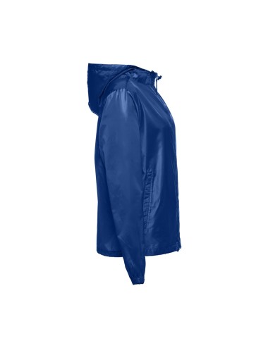 Coupe-vent pour enfant (unisexe) en taffetas 100% polyester (65 g/m²). Contient une capuche avec des bouchons de serrage et une 