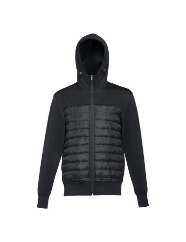 Veste à capuche pour homme en taffetas 300T (95% polyester et 5% élasthane) (280 g/m²). Coupe moderne avec coupe esthétique au n