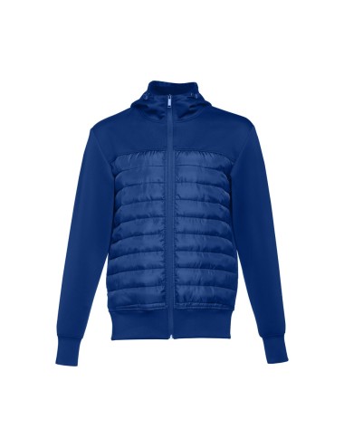 Veste à capuche pour homme en taffetas 300T (95% polyester et 5% élasthane) (280 g/m²). Coupe moderne avec coupe esthétique au n
