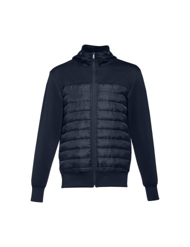 Veste à capuche pour homme en taffetas 300T (95% polyester et 5% élasthane) (280 g/m²). Coupe moderne avec coupe esthétique au n
