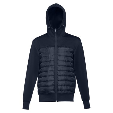 Veste à capuche pour homme en taffetas 300T (95% polyester et 5% élasthane) (280 g/m²). Coupe moderne avec coupe esthétique au n