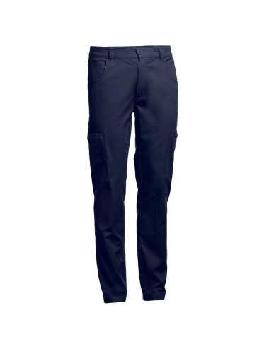 2 poches avant et 2 poches arrière. Taille avec élastique sur les côtés. Tailles: S