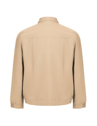 Veste en coton 98% et élasthanne 2% (240 g/m²). De coupe moderne, elle comporte 2 pinces dans le dos et des élastiques aux poign