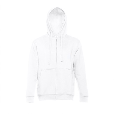 Sweat-shirt pour homme en 50% coton et 50% polyester (320 g/m²) avec un intérieur cardé. Capuche doublée et dispose d'un cordon 