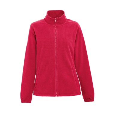 Veste Polaire haute densité anti-bulles pour femmes, 100% polyester (300 g/m²). Fermeture à glissière en couleur et poche intéri
