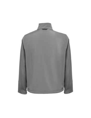 Veste (unisexe) softshell 96% polyester et 4% élasthanne (280 g/m²) avec deux couches et revêtement imperméable. Veste doublée e