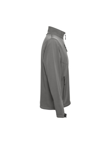 Veste (unisexe) softshell 96% polyester et 4% élasthanne (280 g/m²) avec deux couches et revêtement imperméable. Veste doublée e
