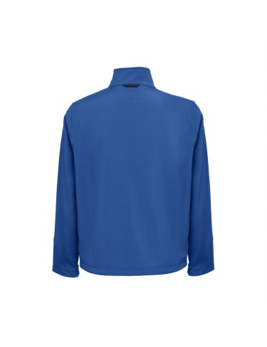 Veste (unisexe) softshell 96% polyester et 4% élasthanne (280 g/m²) avec deux couches et revêtement imperméable. Veste doublée e