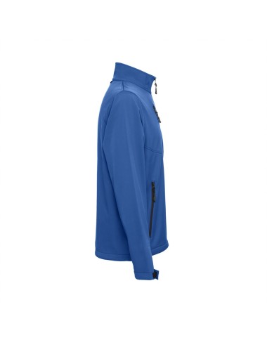 Veste (unisexe) softshell 96% polyester et 4% élasthanne (280 g/m²) avec deux couches et revêtement imperméable. Veste doublée e
