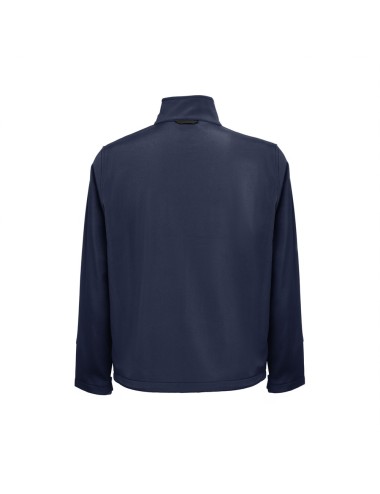 Veste (unisexe) softshell 96% polyester et 4% élasthanne (280 g/m²) avec deux couches et revêtement imperméable. Veste doublée e