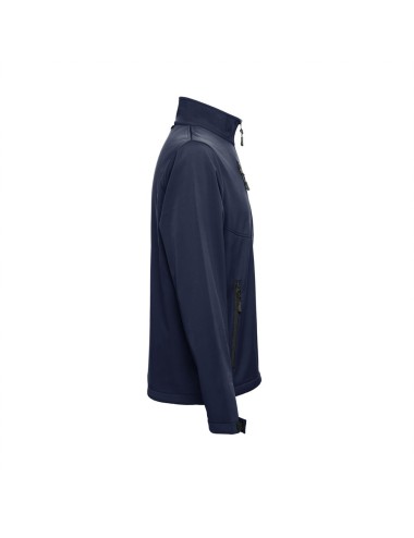 Veste (unisexe) softshell 96% polyester et 4% élasthanne (280 g/m²) avec deux couches et revêtement imperméable. Veste doublée e