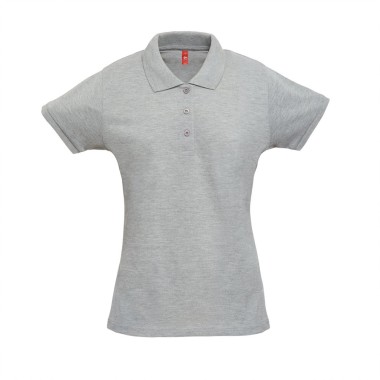 Polo pour femme à manches courtes en tricot piqué 35% coton cardé et 65% polyester (200 g/m²) (couleur : 183 : 85% coton/15% vis