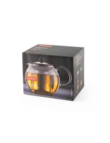 Bouilloire en verre avec filtre en acier inoxydable. Capacité jusqu'à 1 litre. 190 x 158 x 140 mm