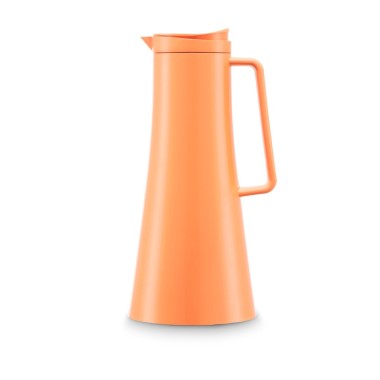 Bouilloire en acier inoxydable isolée sous vide. Le couvercle se referme automatiquement après chaque utilisation pour maintenir