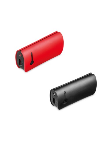 Batterie nomade en plastique muni de la lampe LED avec capacité 4 400 mAh. Approprié pour le rechargement des smart phones, iPho