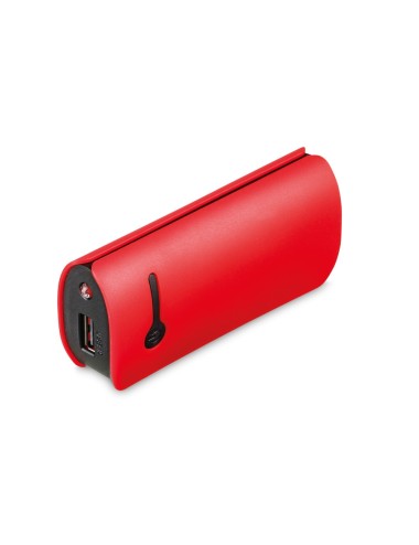 Batterie nomade en plastique muni de la lampe LED avec capacité 4 400 mAh. Approprié pour le rechargement des smart phones, iPho