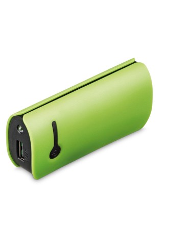 Batterie nomade en plastique muni de la lampe LED avec capacité 4 400 mAh. Approprié pour le rechargement des smart phones, iPho