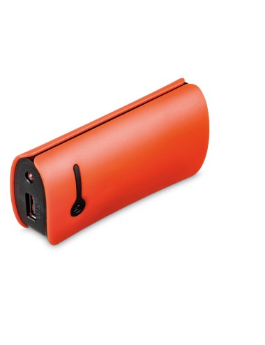 Batterie nomade en plastique muni de la lampe LED avec capacité 4 400 mAh. Approprié pour le rechargement des smart phones, iPho