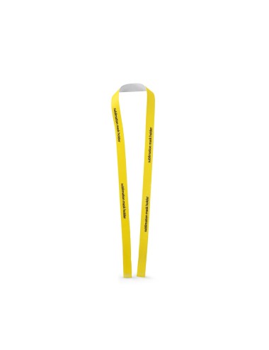 Lanyard de sublimation avec VELCRO® pour tenir un masque de protection au cou. Lanyard personnalisé Original Lanyards® en polyes
