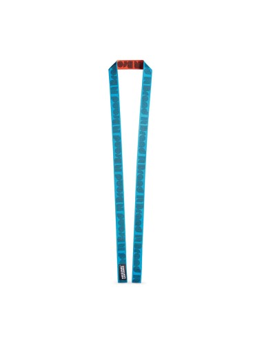 Lanyard de sublimation avec VELCRO® pour tenir un masque de protection au cou. Lanyard personnalisé Original Lanyards® en polyes