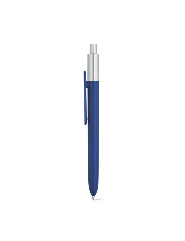 Stylo en plastique avec finition brillante et embout chromé. Disponible en plusieurs coloris. Inclus une recharge x20 en encre b