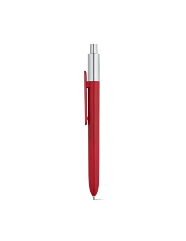 Stylo en plastique avec finition brillante et embout chromé. Disponible en plusieurs coloris. Inclus une recharge x20 en encre b