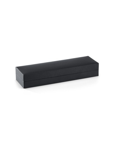 Roller en métal avec relief discret sur le corps. Fourni dans un écrin matelassé. Encre noire ø11 x 137 mm | Coffret: 179 x 55 x