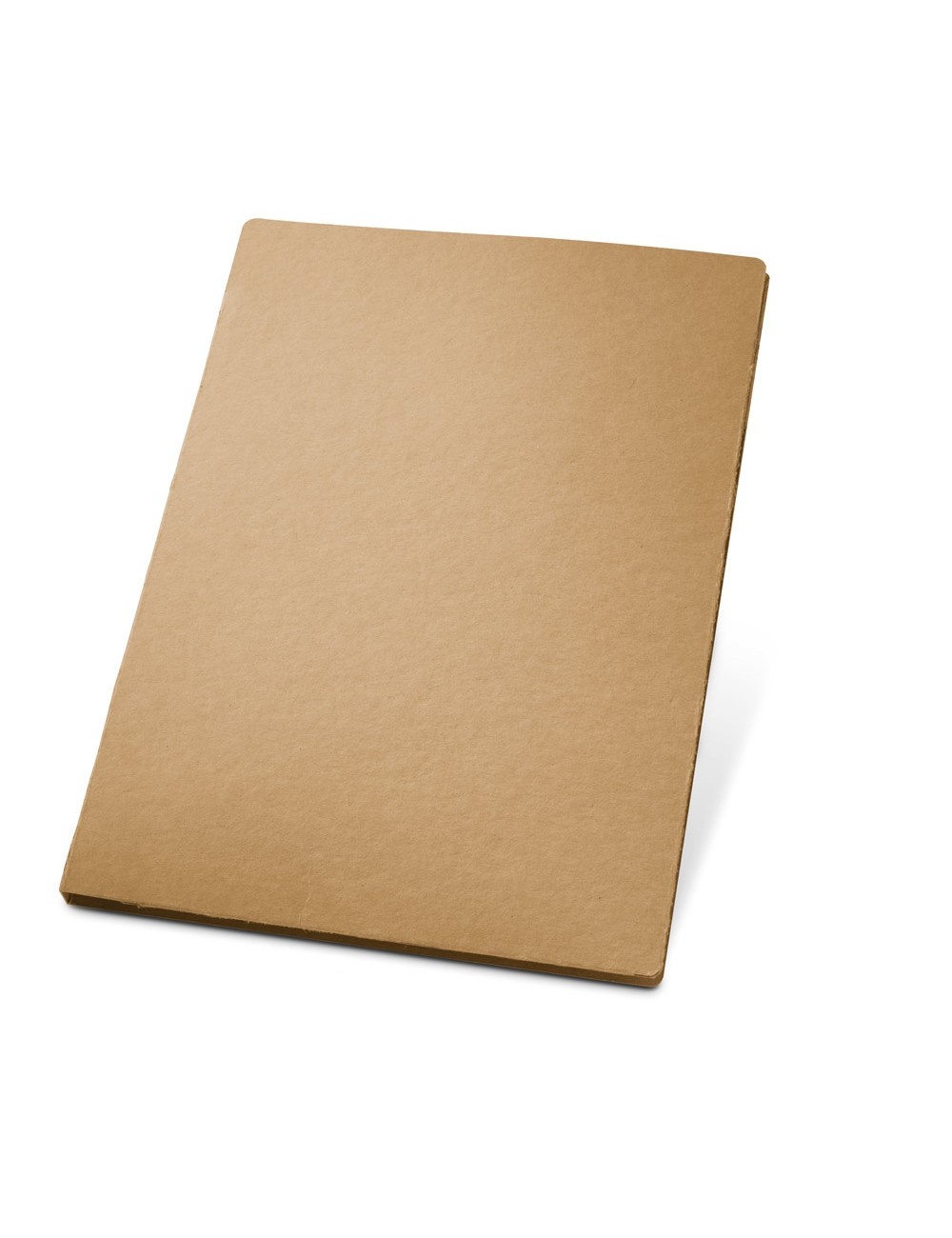 Conférencier en carton (450 g/m²) avec un bloc-notes de 20 feuilles non lignées en papier recyclé et un porte-cartes de visite. 