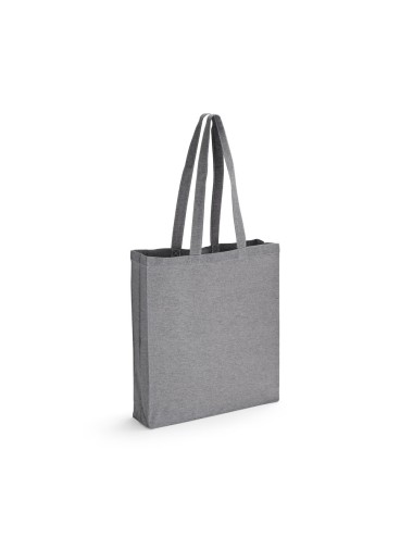 Sac avec coton recyclé (140 g/m²) avec anses de 68 cm. 380 x 410 x 100 mm