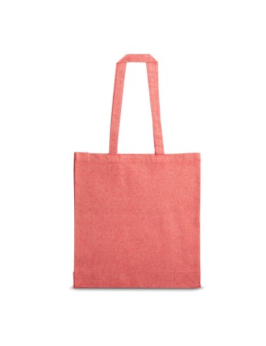 Sac avec coton recyclé (140 g/m²) avec anses de 68 cm. 380 x 410 x 100 mm