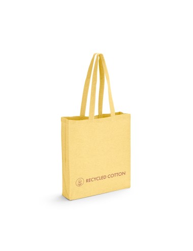 Sac avec coton recyclé (140 g/m²) avec anses de 68 cm. 380 x 410 x 100 mm