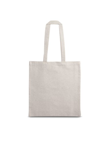 Sac avec coton recyclé (140 g/m²) avec anses de 68 cm. 380 x 410 x 100 mm